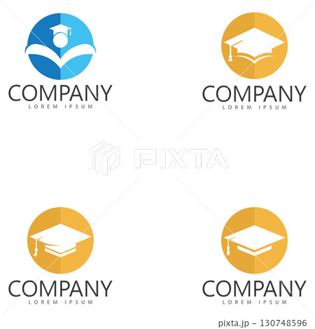 toga college university school education vector logo design template 130748596