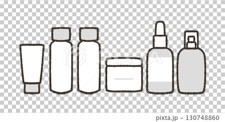 基礎化粧品のイラスト 130748860