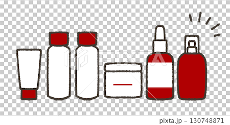 基本化妝品的插圖 130748871