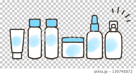 基本化妝品的插圖 基本化妝品的插圖 130748872