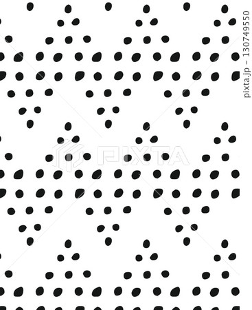 black and white polka dot pattern with scattered dots and abstract design elements 130749550