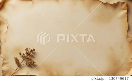 Old paper texture with delicate shadows, evoking a classic, vintage feel 130749617