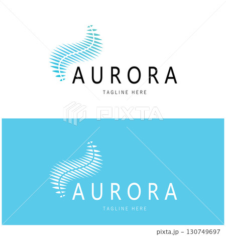 aurora logo design icon illustration vector template aurora logo design icon illustration vector template 130749697