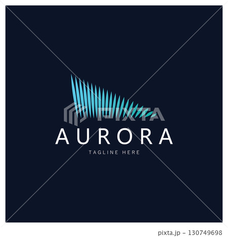 aurora logo design icon illustration vector template aurora logo design icon illustration vector template 130749698