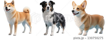 3種の中型犬 130750275