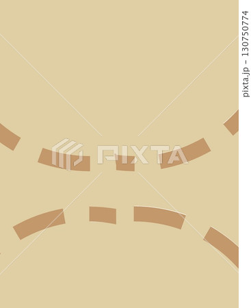 abstract minimalist design with curved dashed...のイラスト素材 [130750774] - PIXTA