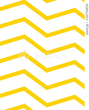 distinctive zigzag yellow pattern on white background for modern design 130750858