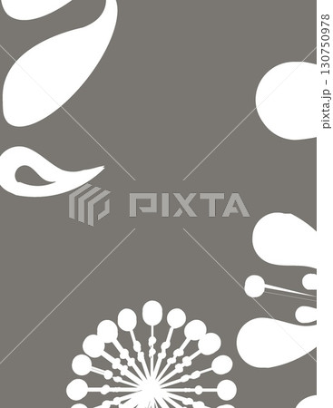 abstract minimalist black and white shapes pattern design for modern art 130750978
