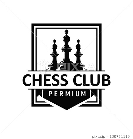 chess logo concept vintage retro game design miniature chess pawn design, silhouette concept symbol icon illustration vector and icon chess logo concept vintage retro game design miniature chess pawn design, silhouette concept symbol icon illustration vector and icon 130751119