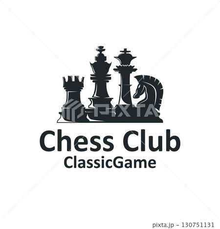 chess logo concept vintage retro game design miniature chess pawn design, silhouette concept symbol icon illustration vector and icon chess logo concept vintage retro game design miniature chess pawn design, silhouette concept symbol icon illustration vector and icon 130751131