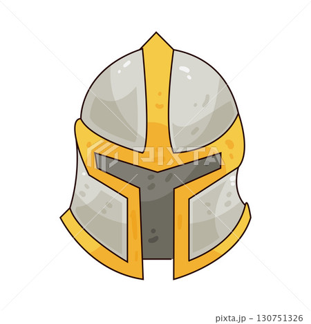 illustration of medieval helmet illustration of medieval helmet 130751326