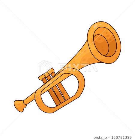 illustration of war trumpet 130751359