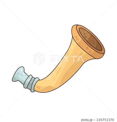 illustration of war trumpet 130751370
