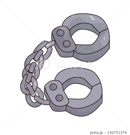 illustration of medieval handcuffs illustration of medieval handcuffs 130751374
