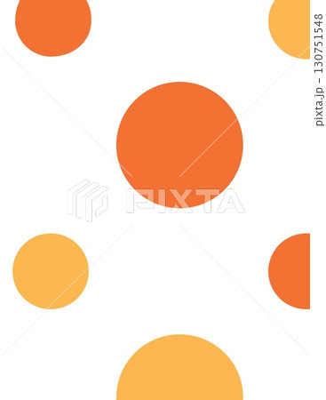 minimalistic abstract composition with orange circles of varying sizes on white background minimalistic abstract composition with orange circles of varying sizes on white background 130751548