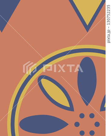 abstract geometric pattern with bold colors and shapes suitable for design 130752235