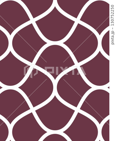 abstract geometric pattern featuring interconnected shapes with purple background and white outlines 130752250