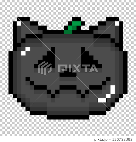 ドット絵小物 猫耳ジャック・オー・ランタン (7) 130752392