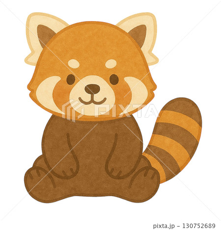 【動物】レッサーパンダのイラスト 130752689