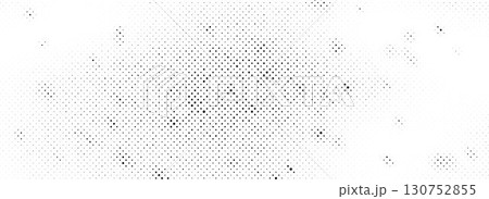 Distressed halftone gradient background. Grunge faded gritty noise texture. Retro pixelated backdrop. Dirty sand and grit wallpaper. Vector aged speckled surface. Anime or manga style comic overlay 130752855