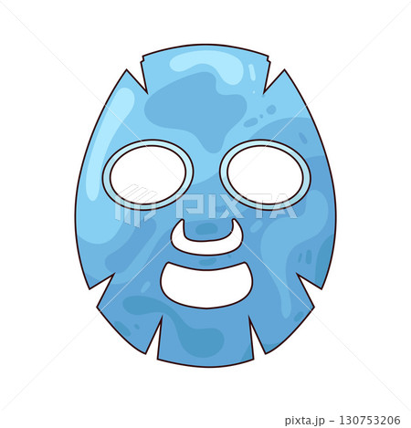 illustration of sheet mask illustration of sheet mask 130753206