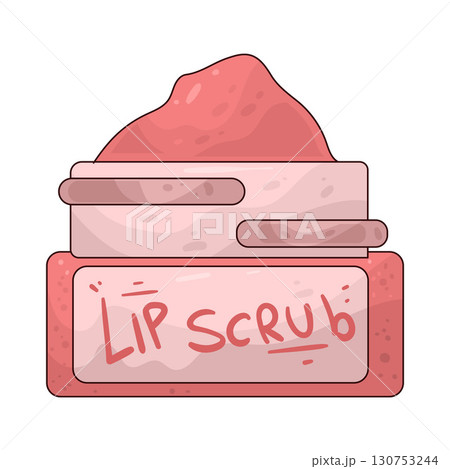 illustration of lip scrub 130753244