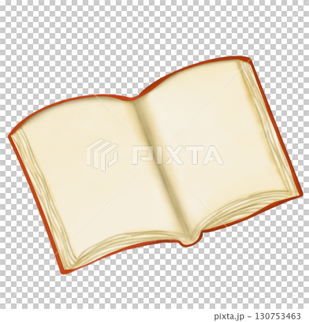 Colorful illustration of pumpkins and autumn leaves in warm shades and element perfect for seasonal decorations and fall themes.  130753463