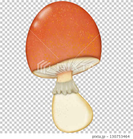 Colorful illustration of pumpkins and autumn leaves in warm shades and element perfect for seasonal decorations and fall themes.  130753464