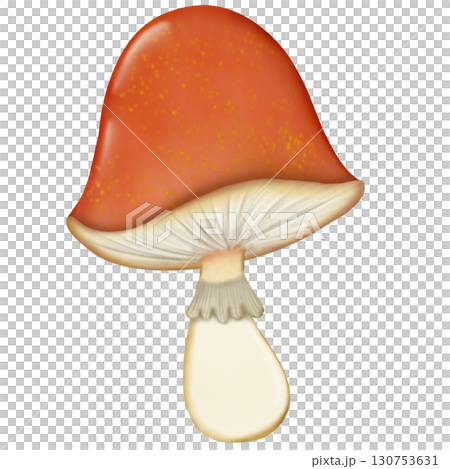 Colorful illustration of pumpkins and autumn leaves in warm shades and element perfect for seasonal decorations and fall themes.  130753631