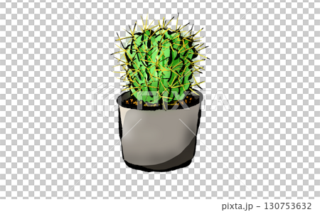 鉢に植えられたサボテン 130753632