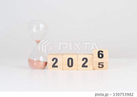 2025 end year to Happy New Year 2026 with hourglass on table. Resolution, time, plan, goal, motivation, reboot, countdown and New Year holiday concepts 2025 end year to Happy New Year 2026 with hourglass on table. Resolution, time, plan, goal, motivation, reboot, countdown and New Year holiday concepts 130753982