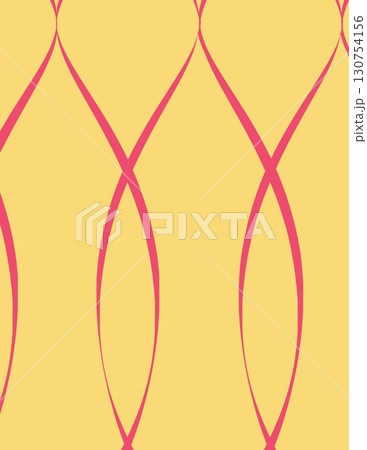 abstract geometric pattern with pink lines and yellow background design for modern decor 130754156