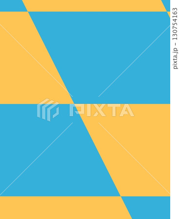 geometric abstract pattern with blue and yellow triangles and stripes design geometric abstract pattern with blue and yellow triangles and stripes design 130754163