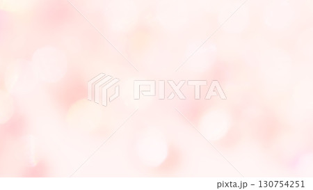 オシャレかわいい淡いピンク色ふんわりキラキラのグラデーション背景テクスチャー素材　ぼかしイルミネーシ 130754251
