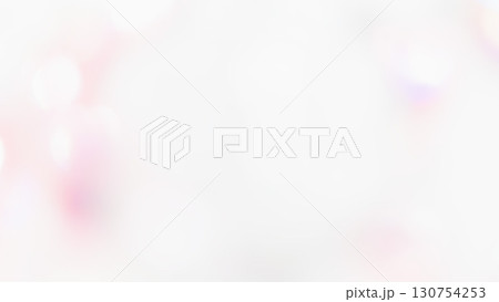 淡いぼかしピンク色のかわいいメルヘンほわほわ背景テクスチャー素材　ふわふわグラデーション玉光 130754253