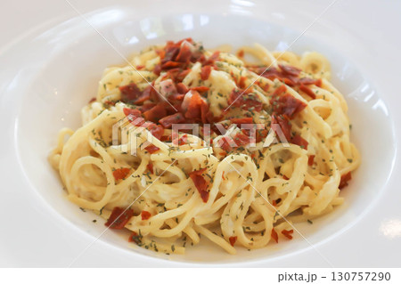pasta carbonara ,spaghetti or spaghetti carbonara 130757290