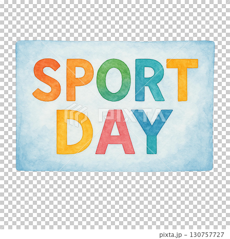 Colorful illustration celebrating a fun sport day event. 130757727