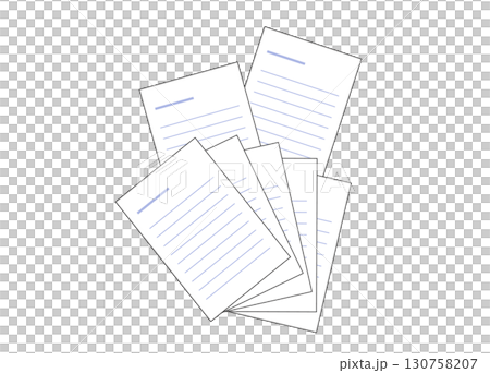 一組報告紙、信紙等。受商業和學習啟發的插圖。 一組報告紙、信紙等。受商業和學習啟發的插圖。 130758207