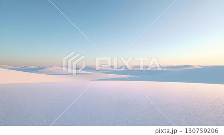背景素材_雪原と青空 130759206