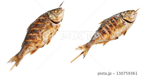 焼いたアジのクローズアップ 130759361
