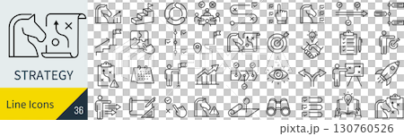 Strategy Icon Set 130760526