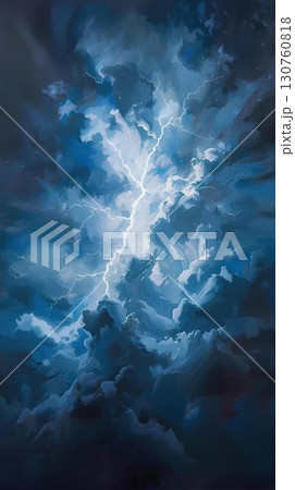 背景素材_雷雲 背景素材_雷雲 130760818