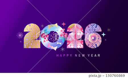 Merry Christmas and Happy New Year 2026 art holiday abstract background template neon gradient bauhaus design with Gifts, ball toy, christmas tree, snowflake, garland Modern Xmas flat vector Merry Christmas and Happy New Year 2026 art holiday abstract background template neon gradient bauhaus design with Gifts, ball toy, christmas tree, snowflake, garland Modern Xmas flat vector 130760869