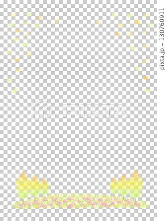 銀杏樹框架 130760911