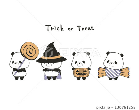 ハロウィンのパンダ ハロウィンのパンダ 130761258
