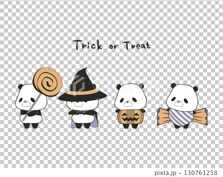 ハロウィンのパンダ ハロウィンのパンダ 130761258