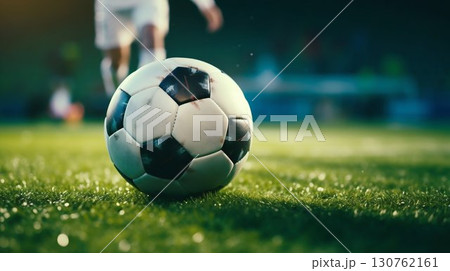 Soccer Match Day Energy. Generative ai 130762161