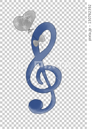 高音譜號與萬聖節氣球 130762392