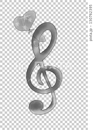 高音譜號與萬聖節氣球 130762395