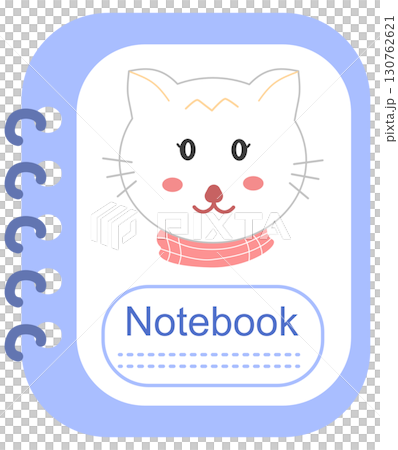 cute notebook with cat 130762621
